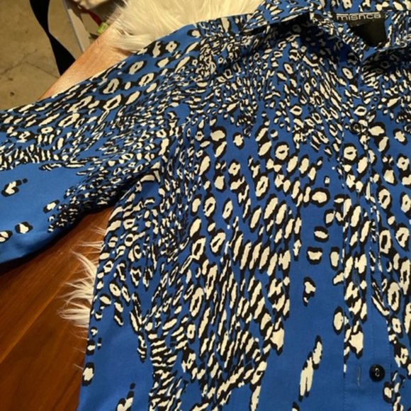 Vintage Mishca Cheetah Print Top – Size Small - Picture 3 of 6